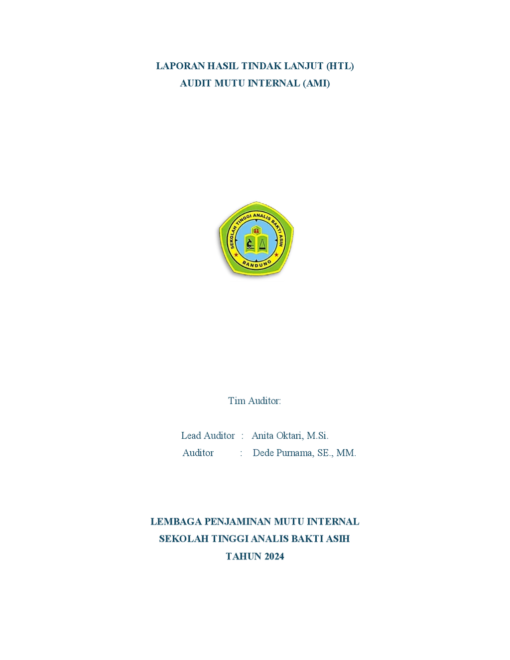 Laporan Hasil Tindak Lanjut